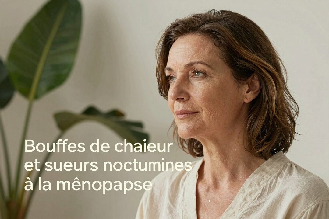 Bouffées de chaleur et sueurs nocturnes à la ménopause : causes, symptômes et solutions