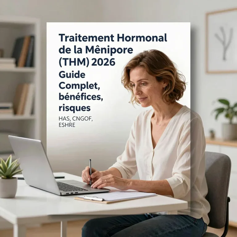 Traitement Hormonal de la Ménopause (THM) 2026 : guide complet, bénéfices, risques (HAS, CNGOF, ESHRE)