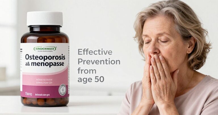 Osteoporosis and menopause: effective prevention from age 50 women health bone